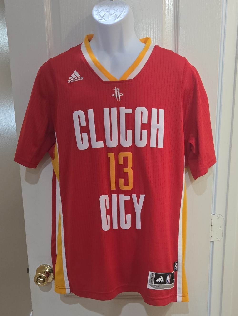 James Harden Houston Rockets Clutch City #13 Adidas Swingman Jersey Size Large